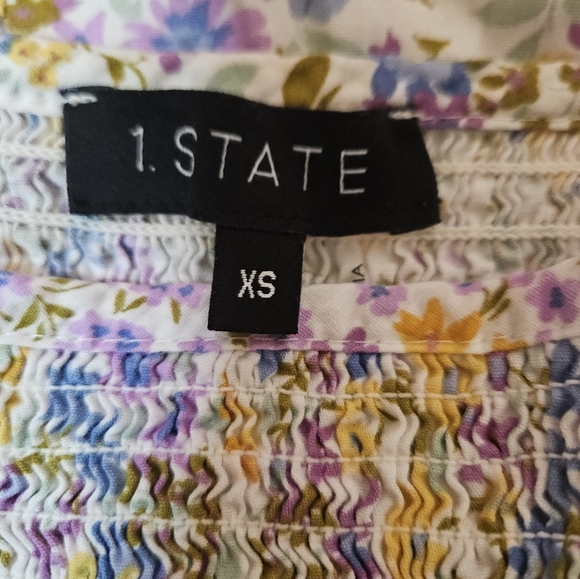 1 STATE floral dress Womens XS - Picture 5 of 6